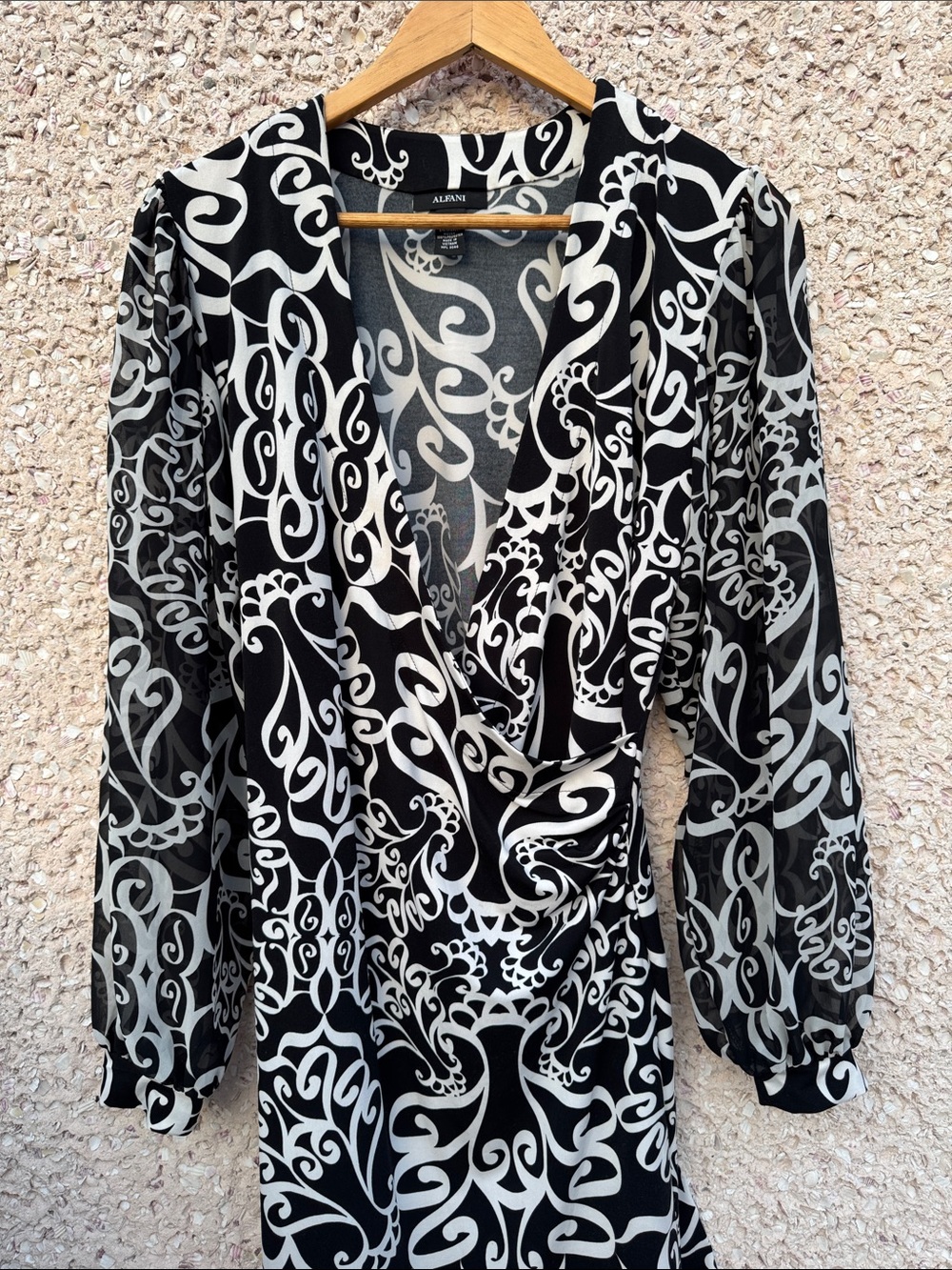 Alfani Brand Swirl Cocktail Dress